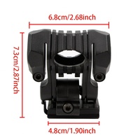 Accessoires pour casque tactique portable, clip de fixation en plastique ABS à dégagement rapide, support de lampe torche, résistant au vent et à l'eau, pour le sport