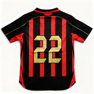 06/07-08/09 ACM Retro Thai Custom <strong>Jersey</strong> Collection - Champions League Winning Era Home/Away Kits | Stripes Legendary - Product Image 1