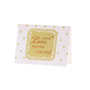 Cartes de vœux personnalisées, simples, créatives, dorées en relief, avec des fleurs fraîches, pour la pâtisserie, les anniversaires, les remerciements, les messages de bénédiction - Product Image 3