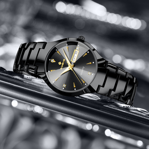 LIGE BW8834 tutto <span class=keywords><strong>nero</strong></span> <span class=keywords><strong>orologio</strong></span> in acciaio inox per gli uomini delle donne luminoso elegante <span class=keywords><strong>orologio</strong></span> da polso classico Business di lusso di moda <span class=keywords><strong>orologio</strong></span> da polso - Product Image 3