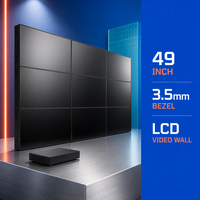 Mur vidéo LCD IPS 49 pouces avec cadre de 3,5 mm, contrôleur de matrice, affichage en assemblage, luminosité 700 cd/m², garantie 2 ans pour usage commercial