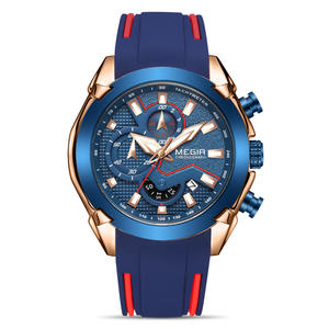 Reloj para hombre, esfera grande, cronógrafo, reloj de pulsera luminoso, resistente al agua, correa de acero, reloj de cuarzo - Product Image 1