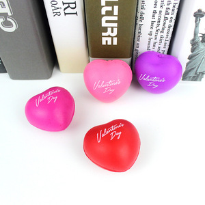 Palline Antistress in Schiuma PU a Forma di Cuore <span class=keywords><strong>Emoji</strong></span> all'Ingrosso per Premi Scolastici, Sollievo dallo Stress e Scarico Emotivo, Perfette per Bambini e Adolescenti - Product Image 4