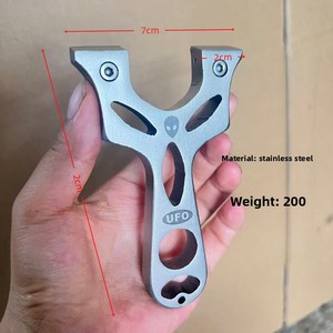 Tirachinas de <span class=keywords><strong>Caza</strong></span> de Alta Calidad con Banda de Goma y Acero Inoxidable para Tiro al Aire Libre, Pesca y Supervivencia - Product Image 5