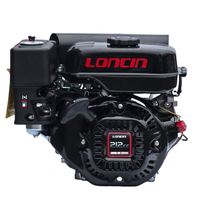 Moteur de kart Loncin 170f avec embrayage, réducteur 1/2, 6,5 ch, 200cc, OHV, 1800 tr/min, essence