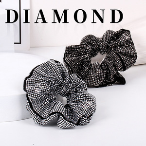 Hua Liyu Scrunchies en strass FQ 001, attaches élégantes pour cheveux pour queue de cheval - Product Image 5