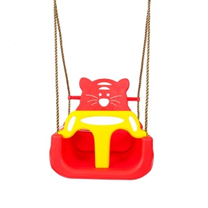 Balançoire d'extérieur <span class=keywords><strong>en</strong></span> plastique spécialement conçue pour les bébés et les tout-petits <span class=keywords><strong>Corde</strong></span> <span class=keywords><strong>en</strong></span> T jaune avec déflecteur détachable - Product Image 1