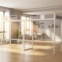 Lit superposé en métal pas cher pour dortoir scolaire, design gain de place pour adultes et enfants
