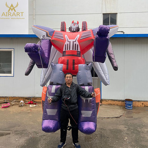 ตุ๊กตาหมีอัศวินเป่าลมขนาด 3 เมตร, ชุดมาสคอตหุ่นยนต์เป่าลม Z03 - Product Image 6