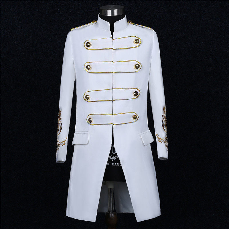 Embroidered Cuffs Tailcoat Costume