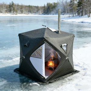 <span class=keywords><strong>Tente</strong></span> <span class=keywords><strong>de</strong></span> sauna extérieure moderne et portable, quatre saisons, tissu Oxford imperméable, ouverture automatique rapide, une chambre - Product Image 3