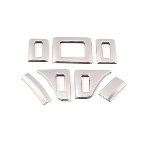 Marco Decorativo de Acero Inoxidable para la Rejilla de Ventilación del Aire Acondicionado Delantero, Accesorios Interiores para el Tablero de Instrumentos de Automóviles Audi A4L 2017-2019 - Product Image 6