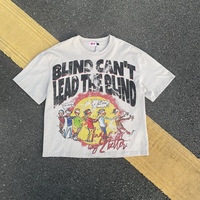 Camiseta de Algodón Grueso de 250 GSM para Hombre, Estilo Urbano, Camiseta Básica con Estampado Personalizado