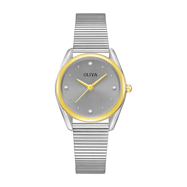 OLIYA 6658-3 Striped Bracelet Brand Retro Women's Waterproof Watch High-end Feel Girls' Watch