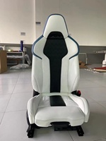 Protection en cuir véritable pour accoudoir de siège baquet en carbone pour BMW G87 M2 G80 G81 M3 G82 G83 M4 F90 M5 F92 M8 Housse de siège intérieure
