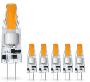 Minibombilla LED de alto brillo, modelo G4, 2W, 200lm, 2023 K, 3000K, color blanco cálido, 6000