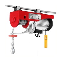 Palans électriques à câble métallique de type PA Baot Mini 500 kg 220 V monophasé certifié CE avec télécommande 12 m en acier, nouveau palan de construction