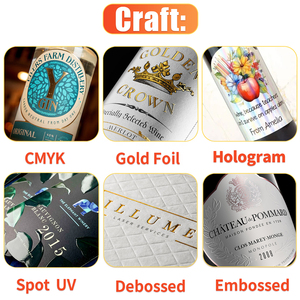 Sang trọng biểu tượng tùy chỉnh lá vàng in kết cấu Holographic Vinyl chai nước hoa bao bì nhãn dán nhãn cho Parfum botol - Product Image 5