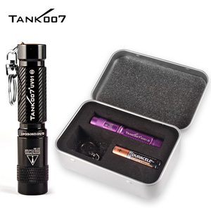 For Tank007 Custom LOGO 365nm UV <strong>Flashlight</strong> Keychain EDC <strong>LED</strong> Fluorescent Watch Detection <strong>Torch</strong> For Industrial Use AA Battery - Product Image 3