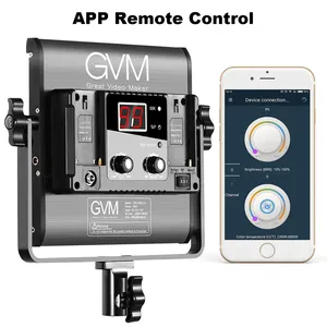 GVM Official 480LS Kits d'éclairage vidéo PRO <span class=keywords><strong>LED</strong></span> de haute qualité avec contrôle APP, Bi-Color Variable 2300 ~ 6800K pour la photographie vidéo - Product Image 5