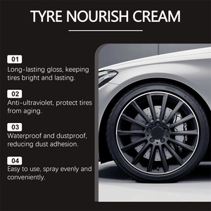 Crème nourrissante pour pneus Rayhong 50g, rénovatrice, noire, brillante, imperméable, anti-poussière, améliorant la résistance au vieillissement, <span class=keywords><strong>cire</strong></span> anti-âge - Product Image 4