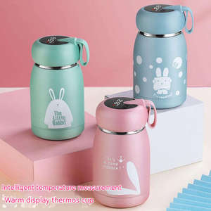 Cute Modern 304 Stainless Steel Insulated Water Bottle with <b>Large</b> Belly Leak-Proof & Portable for Travel - Product Image 1