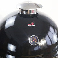 Fabricant de Kamado en émail ODM/OEM, vente en gros de grills à surface émaillée, 18 pouces, extra large, épaissi, barbecue au charbon de bois, four extérieur