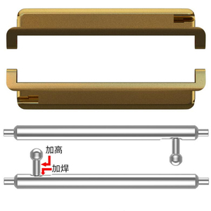 Conector de correa de reloj de acero inoxidable 316L de 22mm <span class=keywords><strong>para</strong></span> adaptador de banda <span class=keywords><strong>Fitbit</strong></span> <span class=keywords><strong>Versa</strong></span>/<span class=keywords><strong>Versa</strong></span> 2/<span class=keywords><strong>Versa</strong></span> <span class=keywords><strong>Lite</strong></span> - Product Image 1