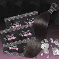 Impression personnalisée de votre logo couleurs vinyle perruques extension cheveux vierges humains bundle enveloppes et étiquette autocollante