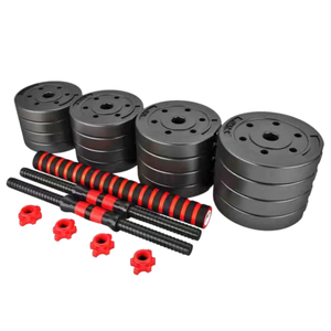 Juego <span class=keywords><strong>de</strong></span> Mancuernas Ajustables <span class=keywords><strong>de</strong></span> 10 kg, 15 kg, 20 kg, Hierro y PVC <span class=keywords><strong>de</strong></span> Alta Calidad, <span class=keywords><strong>Kit</strong></span> <span class=keywords><strong>de</strong></span> Pesas para <span class=keywords><strong>Gimnasio</strong></span> en Casa con Barra, Kettlebell y Soporte para Flexiones - Product Image 4