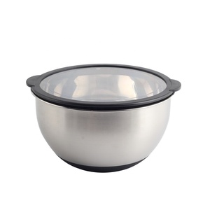 Ensemble de bols à mélanger en acier inoxydable avec couvercles en verre transparent pour la préparation de la cuisson des aliments - Product Image 6
