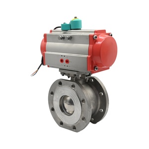 Jtaiv บอลวาล์วนิวเมติก WCB DN15-DN200บอลวาล์ว SS304 SS316การควบคุมพอร์ตเต็มรูปแบบบอลอิตาลีบางพร้อมแอคชูเอเตอร์นิวเมติก - Product Image 2