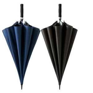 Golf Umbrella 8 Rib Black Vinyl Automatic Opening Windproof UV Protection Business Gifts - Product Image 5