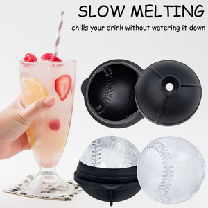 Moule sphérique en silicone réutilisable et écologique pour petits glaçons et crèmes glacées, avec entonnoir pour whisky - Product Image 3