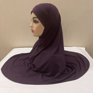 2 uds. Conjunto de verano de Amira Hijabs musulmán Ninja Underscarf Caps cubierta completa pañuelo para la cabeza envoltura para mujeres turbante islámico cubiertas interiores - Product Image 4