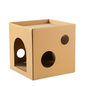 Günstiges Katzenhaus aus Karton Wellpappe-Haustierbett - Product Image 1
