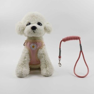 Anti-escape <b>pet</b> leash, chrysanthemum embroidery, dog <b>harness</b>, breathable and comfortable, neck mesh leash. - Product Image 3