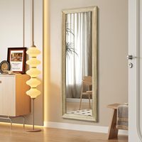 Miroir mural rectangulaire AAZZKANG de grande taille avec cadre en bois, miroir de pleine longueur, 47x16 pouces, pour chambre à coucher, salon, salle de bain, dressing