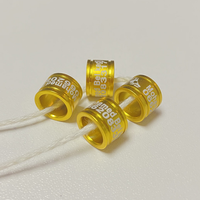 Bague de patte de pigeon personnalisée fabriquée en Chine, en aluminium durable avec logo, disponible en différentes tailles pour la sécurité