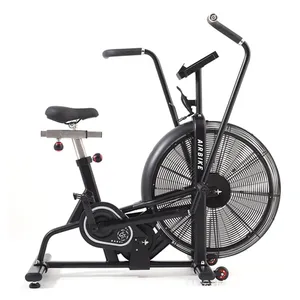 OEM Custom Commercial Gym Spinning Bike Big Wheel Wind Resistance Indoor Fitness Bike Unisex Silent Fan Bike