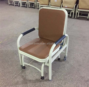 BT-CN001 Bestran Silla Plegable para Acompañante de Pacientes de Hospital, Silla Cama con Cubierta de PVC - Product Image 4