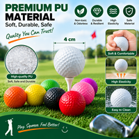 Balle de baseball en mousse PU de 70 mm pour entraînement, rebond élevé, anti-stress, logo personnalisé, couleur, OEM, ODM, fournisseur en gros