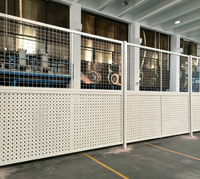 Cloison mobile pour atelier |   Porte d'isolement en maille perforée pour entrepôt