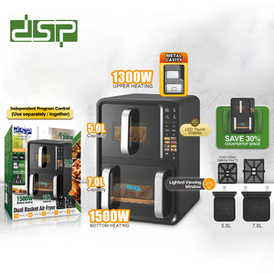 <span class=keywords><strong>Friteuse</strong></span> à air <span class=keywords><strong>double</strong></span> professionnelle en gros DSP OEM avec deux paniers 12L, deux zones doubles, <span class=keywords><strong>friteuse</strong></span> à air profonde électrique - Product Image 5