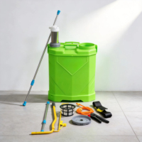 Semprotan Manual Knapsack Tabung Plastik Tunggal Baja 16L, Semprotan Tangan Tekanan Tinggi Pertanian, Produktivitas Tinggi untuk Tanaman