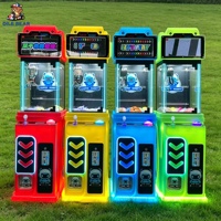 Machine de jeu d'arcade à monnayeur avec logo personnalisé, mini machine à griffes rouge, attrapeur de petits jouets en peluche pour parcs d'attractions, cinémas et centres commerciaux