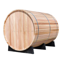 Maison préfabriquée en bois de maison extérieure de pièce de cabane de sauna de cèdre rouge à vendre