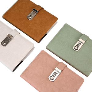 Cung Cấp Tùy Biến Logo A5 A6 Màu Đen 100gsm Aid-Miễn Phí Giấy Da Lưu Ý Cuốn Sách Nhật Ký Với Khóa Chàng Trai - Product Image 5