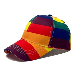 Gorra de béisbol ajustable que combina con todo con bloqueo de color de borde curvo colorido de nuevo diseño para adultos - Product Image 3