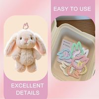 Mousquetons porte-clés Lapin Printemps pour bouteilles d'eau, sacs, sacs à dos, sacs à main, laisses de chien, accessoires de décoration DIY, breloques et pendentifs